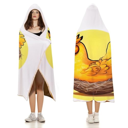 Cape à capuche nid d'oiseau doré idée cadeau de voyage - 3