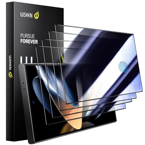 Protecteur d'écran de confidentialité pour Samsung S24 Ultra WSKEN lot de 4