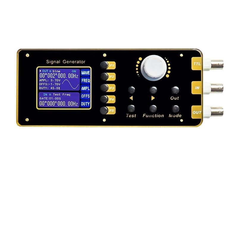 Generador de forma de onda arbitraria con función 7 en 1, onda sinusoidal de 1MHz 10Vpp con LCD TFT de 2,4 pulgadas for pruebas de laboratorio