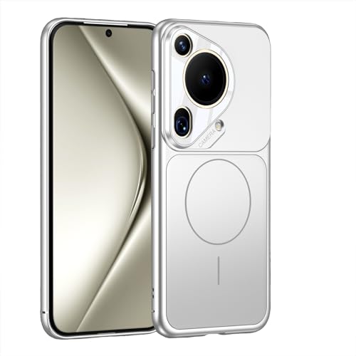 Coque Huawei Pura 70 Ultra argentée idéale pour la recharge sans fil au bureau