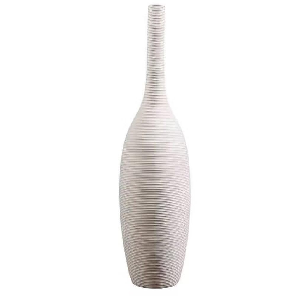 flower vase White Ceramic Vase Ornament Home Living Room Entryway Extra Tall Multi (Large)