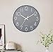 SIN&MI Wall Clock Silent & Non Ticking Modern Quartz Battery Operated Digital Quiet Sweep Office/Home/School/Kitchen Decor Clocks 9 Inch