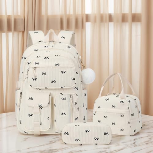 3pcs Strawberry Cute Girl Backpacks with Lunch Bag for Teenage4