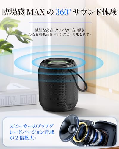 ZKBBA Bluetooth スピーカー YUTUKI-106B の商品画像 2
