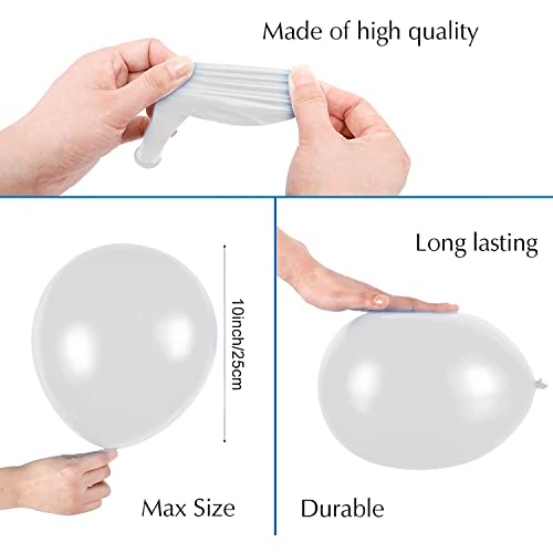 Image of Party Propz 50 Pcs Metallic Balloons for decoration | Silver Balloons for decoration | Gold and Silver balloons for Wedding, Birthday, Anniversary