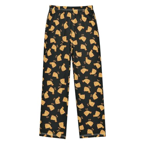 ZZXXB Chicken Boys Long Pants Soft Trousers Elastic Waist Kids Lounge Bottoms with Pockets S-XL