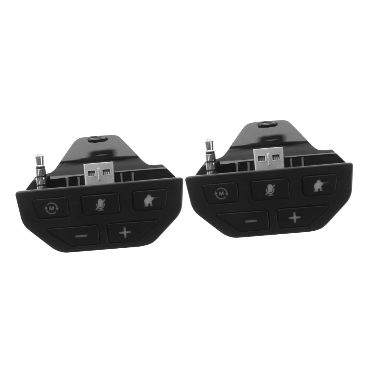 DOITOOL 2stücke Game Controller Headset Adapter Für Kopfhöreranschluss Einfache Chat-audioanpassung Material Kompatibel Mit Meisten Gaming-headsets