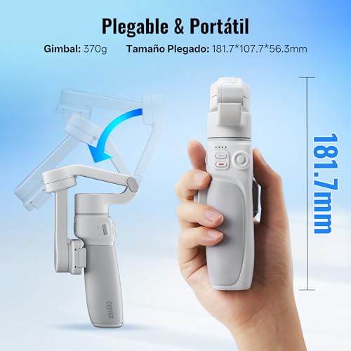 ZHIYUN Smooth Q4 Combo [Oficial] Gimbal Estabilizador para Móvil, Palo Selfie con Luz de Relleno Magnética, Varilla de Extensión de 215 mm, Trípode - imagen 3