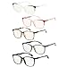 Eyekepper 5-Pack Progressive Multifocus Reading Women Glasses Blue Light Blocking for No Line Multifocal Readers
