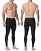 Runhit Men's Swim Leggings Long Surfing Pants UPF 50+ Sun Protection UV Pants Breathable Swimming Tights for Dive Water Beach Black L