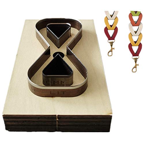 Leather Metal Cutting Dies, Backpack Strap Cutting Dies, Hand Bow Knot Cutting Dies, DIY Leather Cutting Die Cut Mold, Leather Punch Die Set (Small)