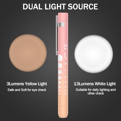 Image of 2Packs Rechargeable Pen Light for Nurses and Doctors Reusable LED Penlight