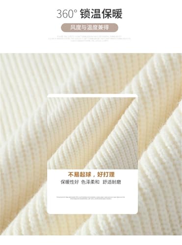 Men Retro Color Collision Twist Sweater Loose Fit Round Neck Knit Jumper Pullover Winter Knitted Sweaters2