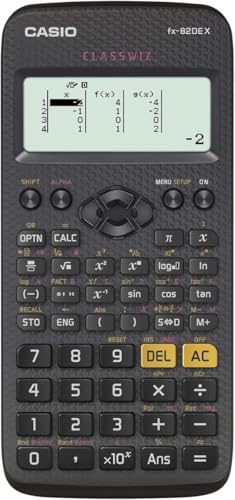 Casio fx-82DE X ClassWiz con Funda Protectora WYNGS Negro - Calculadora Científica - Paquete Básico (Alemán) - imagen 2