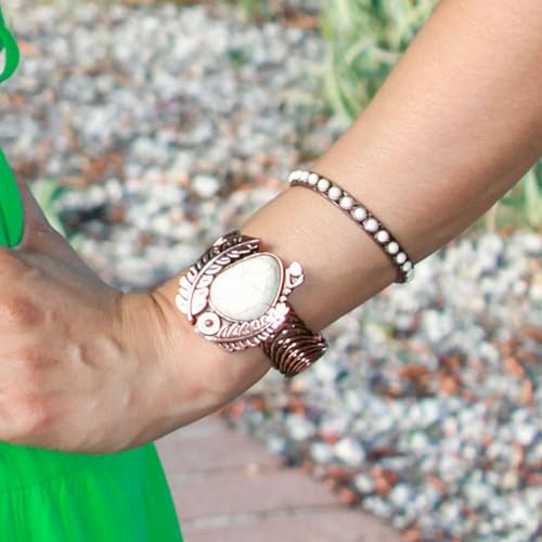 Montana West Rustic Couture's Bohemian Turquoise Cuff Bangle Bracelets for Women Cowgirl2