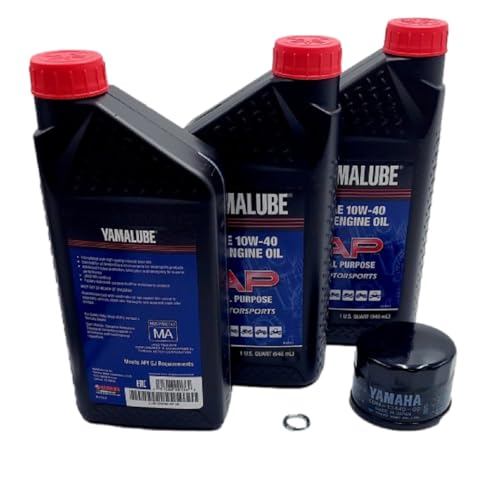 Image of Yamaha Yamalube ATV 10W-40 Oil Change Kit, #LUB-ATVCG-KT-20