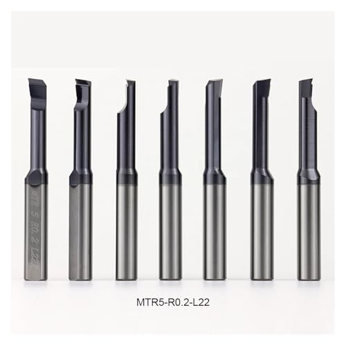 Herramienta de perforación torneado de orificios pequeños MTR carburo HRC55 acero inoxidable 2-8mm 7