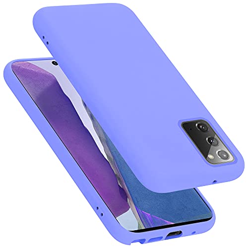 cadorabo Coque Compatible avec Samsung Galaxy Note 20 en Liquid Light Purple - Housse Protection Souple en Silicone TPU avec Anti-Choc et Anti-Rayures - Ultra Slim Fin Gel Case Cover Bumper Cover
