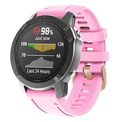 Fleshy Leaf QuickFit 20mm Watch Band Compatible with Garmin Fenix 7S 5S/ 5S Plus, 6S/ 6S Pro, D2 Delta S, Descent Mk2S - Image 4
