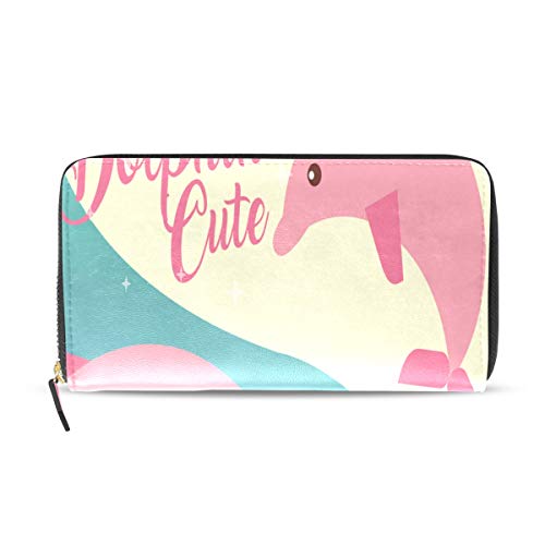 Preisvergleich Produktbild Dolphoin Romantische Geschichte Lange Passport Clutch Geldbörsen Reißverschluss Brieftasche Fall Handtasche Geld Organizer Tasche Kreditkarteninhaber Für Dame Frauen Mädchen Männer Reisegeschenk