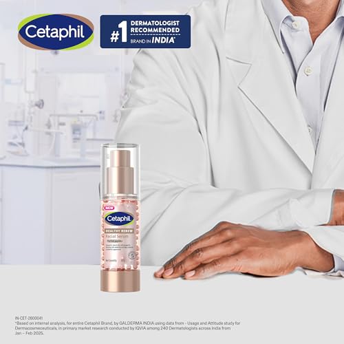 Image of Cetaphil Healthy Renew Anti-Ageing Facial Serum 30 g - Peptide Powered Serum for Sensitive Skin, Helps Smooth Fine Lines & Hydrate