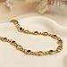 Agriajun Chunky Gold Colorful Stone Beaded Choker Necklaces for Women, Trendy Statement Round Crystal Chain Necklace Summer Prom Jewelry Gift