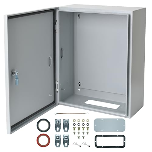 Waterproof Electrical Enclosure 16 x 16 x 8'', Outdoor Electrical Box Weatherproof, Electrical Junction Box with Reinforced Lock by Generic - Used condition - US$65.02