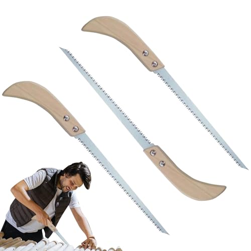 Sierra para trabajar la madera - 3 sierras de mano para madera con hoja afilada de acero al manganeso,Suministros de jardinería portátiles para camping, senderismo, poda, mochilero, supervivencia y ja