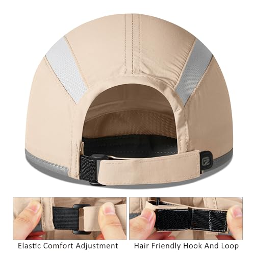 Image of GADIEMKENSD Reflective Folding Outdoor Hat Unstructured Design UPF 50+ Sun Protection Sport Hats for Womens and Mens