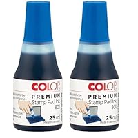 Inchiostro Per Timbri COLOP 801 - 25 Ml, Colore Blu Nero - Foto 4