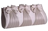 abendmode  EyeCatchBags - Allure Damen Handtäschchen Party Clutch Täschchen Handtasche Elfenbein