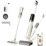 MOVA K30 Mix 水拭き掃除機 ホコリ吸引 & 水拭き 一台二役 自走式 乾湿両用掃除機 体感重量1.1KG 18,000 Pa の吸引力 180° フラット可能 All-in-one 壁に密着して掃除 温風乾燥 自動洗浄 音声ガイド 長時間稼働 コードレス軽量水拭き掃除機 3年間メーカー保証