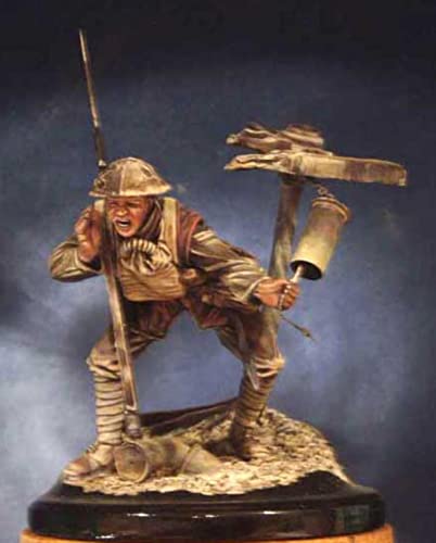 Figura en resina antigua 1:18 sin pintar ni armar miniatura 1