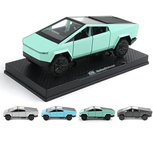Image of Mashes Tesla Cyber Truck Model Car Exclusive Alloy Metal Pull Back Die-cast Car Diecast Metal Toy car with Openable Doors & Light Music Best Gifts Toys Kids【Colors as Per Stock】(Tesla CyberTruck 1:32)