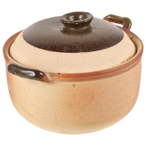 YATINGZHANG Cacerola Hierro Fundido Cazuela Ollas De Barro Rugosas Sartenes Olla De Barro for Cocinar Ollas De Barro for Cocinar Cacerola Claypot Cazuela Hierro Fundido