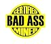 3pcs Certified Bad Ass Miner coal miner coal mining coalminer funny hard hat/helmet stickers