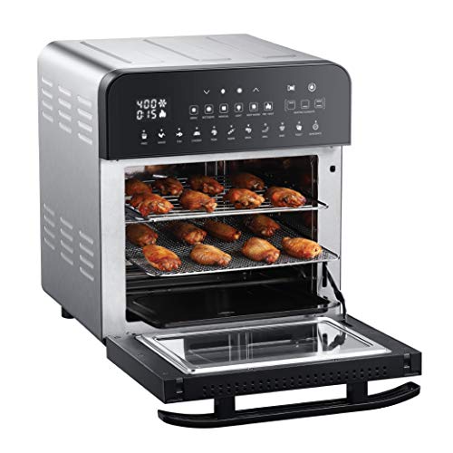 GoWISE USA 14.7Quart Air Fryer Grill with Dual Heating Elements & Oven