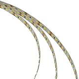 LEDwholesalers 16.4 Feet Double Density Flexible LED Light Strip with 600xSMD3528 12V, Warm White 3100K 2052WW-31K