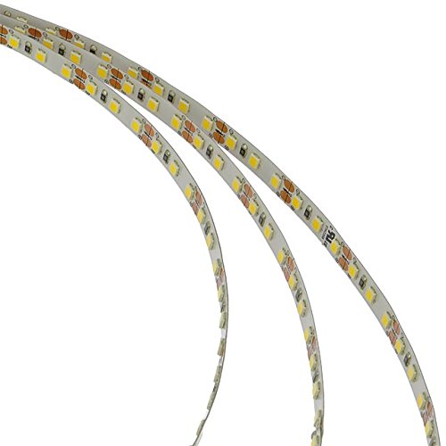 LEDwholesalers 16.4 Feet Double Density Flexible LED Light Strip with 600xSMD3528 12V, Warm White 3100K 2052WW-31K