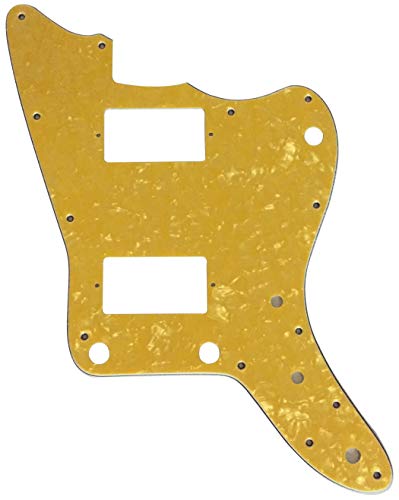 フェンダージャパン ジャズマスターPAF ノーリズムコントロールスタイルギターピックガードスクラッチプレート(4層ゴールドパール)用
