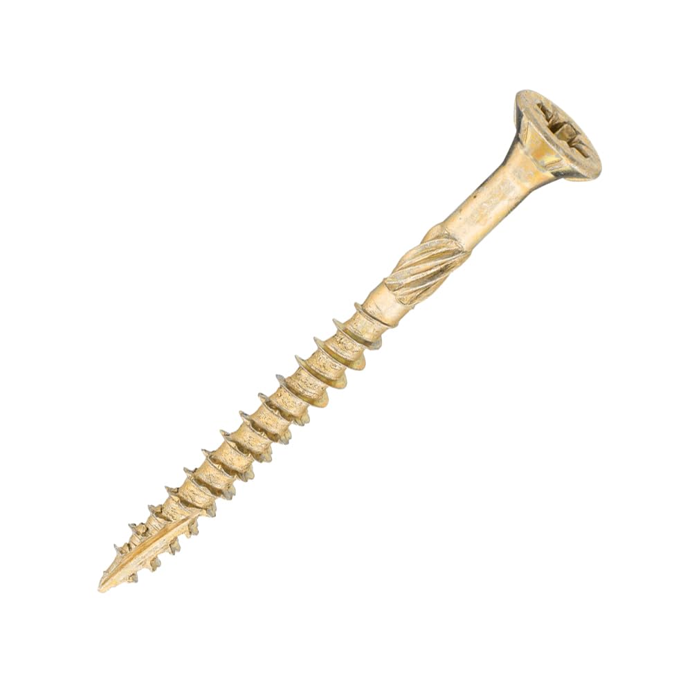 SiDAX Performance | Structural Timber Screws | PoziDrive | Countersunk | Yellow Zinc | 3.5 x 40mm | Box 200 pcs (STS01-035040) โ image 1