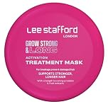 Lee Stafford Hair Growth Mask | Grow Strong & Long Collection - Best Nourishing Treatment for Damaged, Dry Hair, Deep Conditioner Repair Cream, Pack with Thickening Proteins, 200 ml