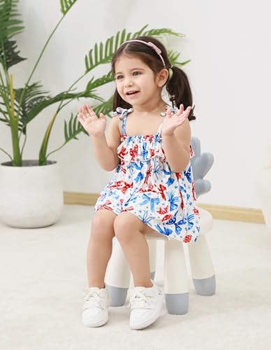 Image of Baby Girl Sleeveless T-Shirts Toddler Infant Girls Tank Top T-Shirt Viscose from Bamboo Summer Cool Tees 3Months-5T