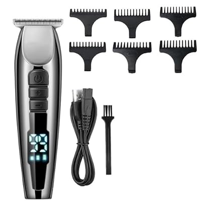 DAXXIN Hair Cutting Tool, LCD Electric Hair Clipper Professional Shaver Beard Barber 0mm Hair Cutting Machine USB Rechargeable 3-Speed Adjustment