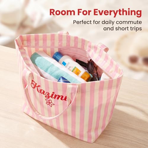 Bolso tote de PVC personalizado bordado impermeable miniatura 4