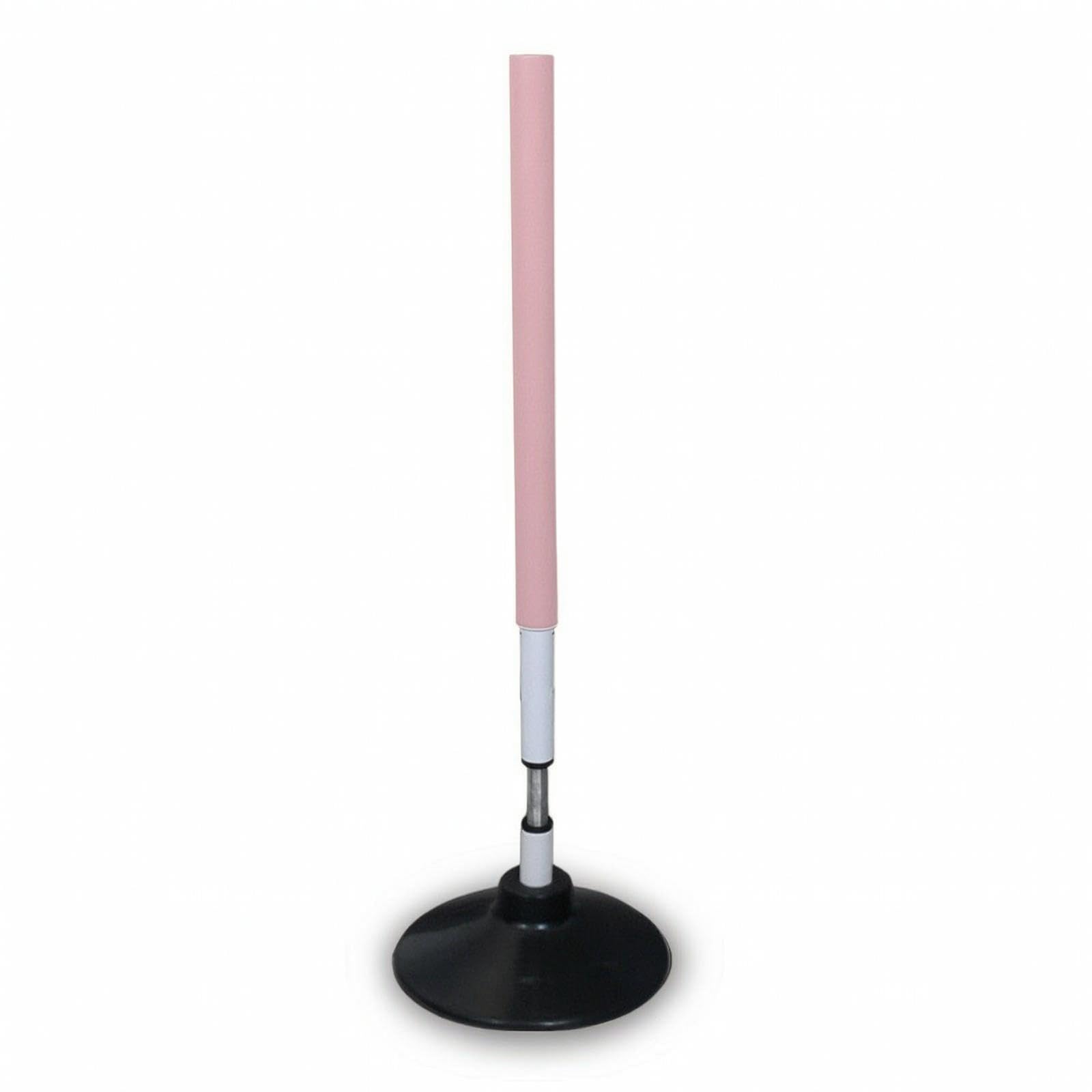 Resilient Training Pole Flexible Agility Pole with Spring Stable Agility Poles with Rubber Base for Coaches, Athletes, Gyms, Basketball Practice Pink 2KG-image-10
