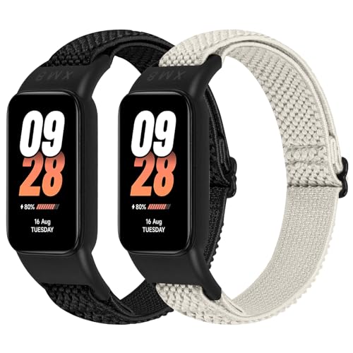 Tiptops �����p�X�e�b�v 2�p�b�N Xiaomi Smart Band 8 Active & Redmi Band 2�Ή� �\�t�g�i�C�����S���X�g���b�v ���X�g�o���h �ʋC�� ���߉\