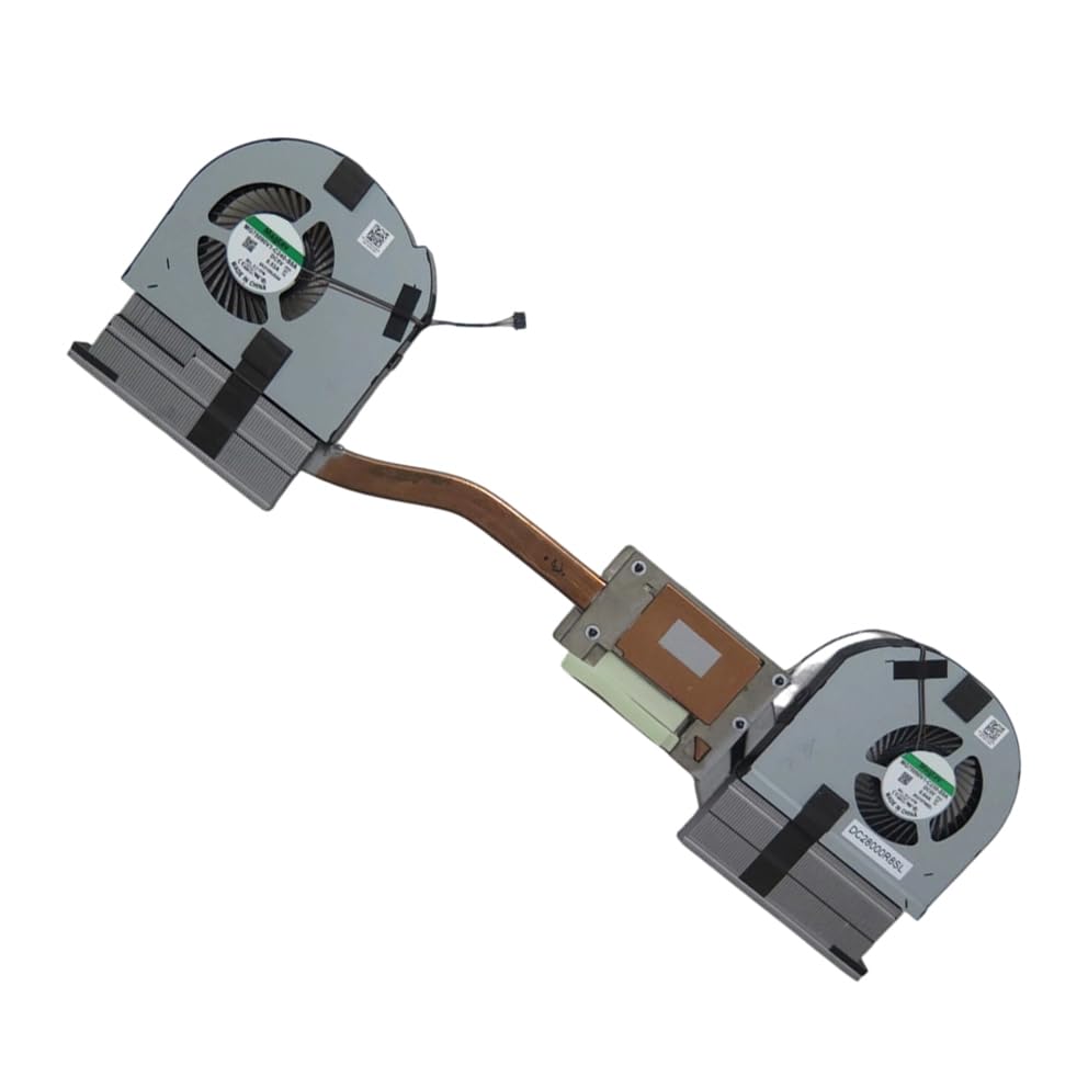 FRUPART New for DELL Precision 7750 FDX70-UMA 05XF6C 5XF6C AT2V4008ZCL MG75090V1-C230-S9A MG75090V1-C240-S9A DC5V 4PIN Laptop Heatsink&Fan