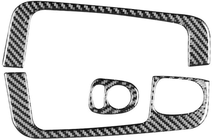 Auto Parts For Fiat 500 2012-2015 Soft Carbon Fiber Car Window Lifting Switch Cover Trim Sticker Interior Accessories