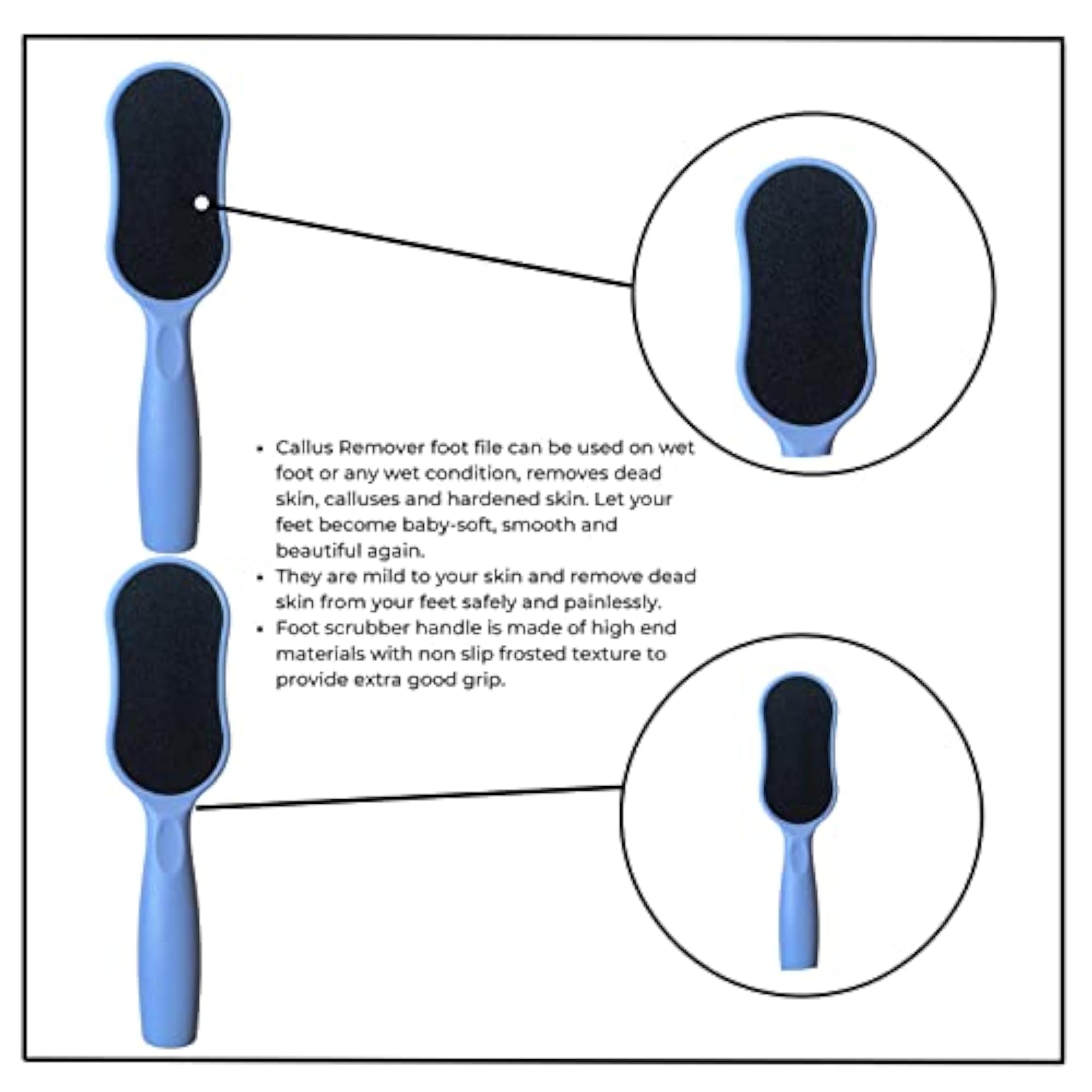 2 Packs Foot File Scrubber Callus Remover